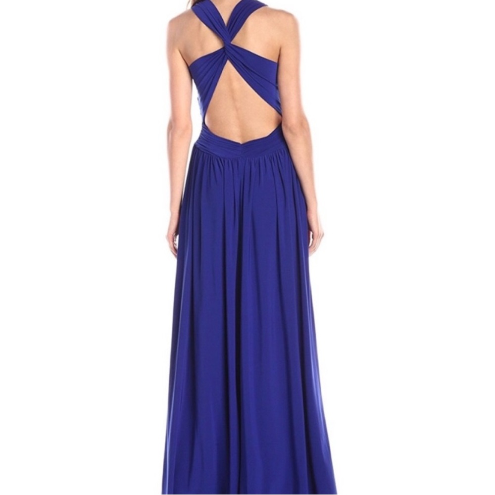 Hailey by Adrianna Papell. Gorgeous deep blue formal gown